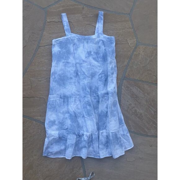 Rails Amaya Dress Cascade Tie Dye Blue White A Line Casual XL $188 - Picture 4 of 8